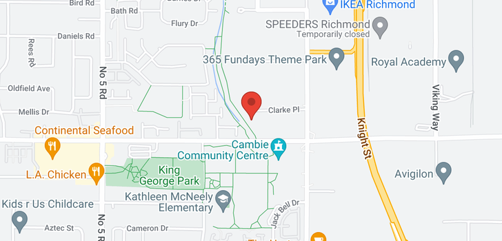 map of 130 12820 CLARKE PLACE